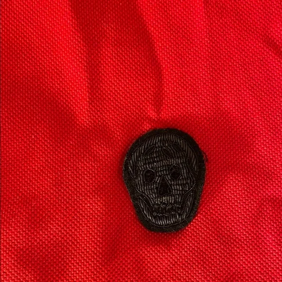 Alexander McQueenRed Polo Shirt sz large - Picture 4 of 6